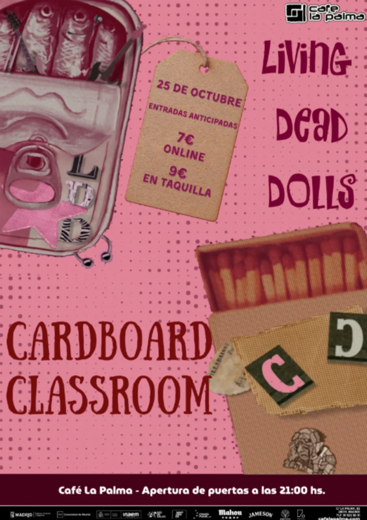 LIVING DEAD DOLLS+ CARDBOARD CLASSROOM