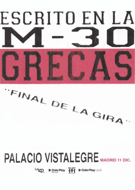 Grecas – Escrito en la M30
