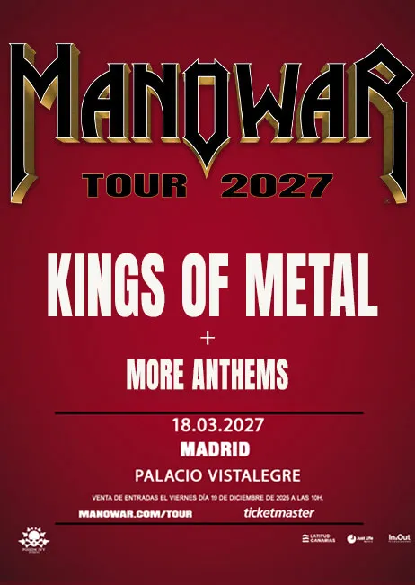 Manowar – Kings Of Metal Fighting The World Tour 2027