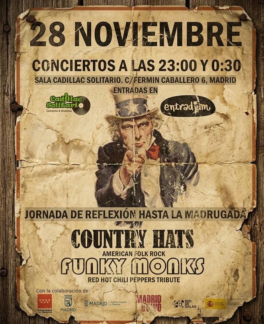 Funky Monks Tributo RED HOT CHILI PEPPERS+ Country Hays