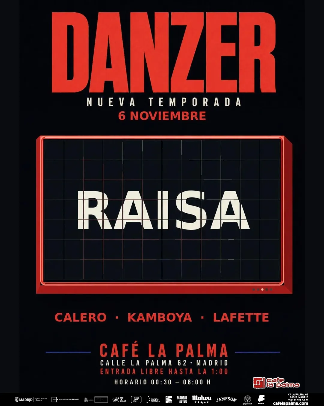 DANZER: CALERO + KAMBOYA + LAFETTE + RAISA